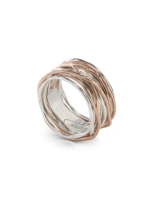 Anello Filodellavita 13 Fili in Oro Rosa m 13 Donna Rubinia
