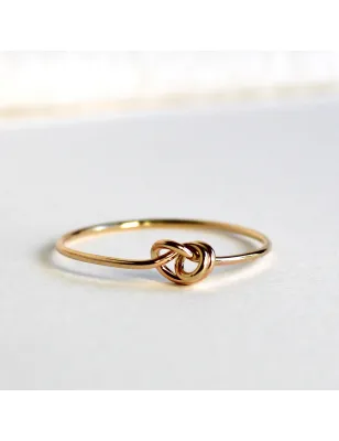 Anello Filodamore con Nodino in Oro Giallo m 10 Donna Rubinia