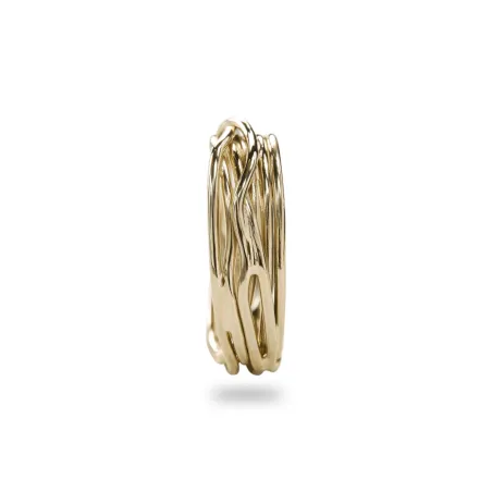 Anello Filodellavita 7 Fili Oro Giallo m 14 Donna Rubinia
