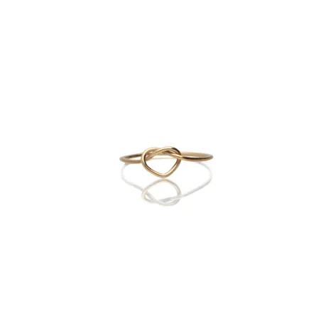 Anello Filodamore Cuore Annodato Oro Giallo m 16 Donna Rubinia