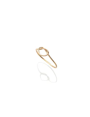 Anello Filodamore Cuore Annodato Oro Giallo m 16 Donna Rubinia