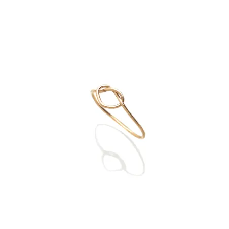 Anello Filodamore Cuore Annodato Oro Giallo m 16 Donna Rubinia