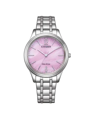 Orologio Rosa Acciaio OF Lady Casual Donna Citizen Ecodrive