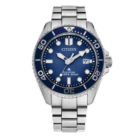 Orologio Blu Acciaio Diver 200mt Eco Drive Uomo Citizen Promaster