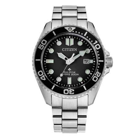 Orologio Nero Acciaio Diver 200mt Eco Drive Uomo Citizen Promaster