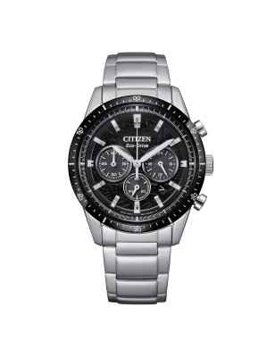Orologio Nero Acciaio T9 Crono Eco Drive 270 giorni Uomo Citizen