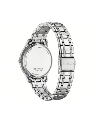 Orologio Bianco Acciaio OF Lady Casual Eco Drive Donna Citizen