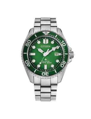 Orologio Verde Acciaio Diver 200mt Eco Drive Uomo Citizen Promaster