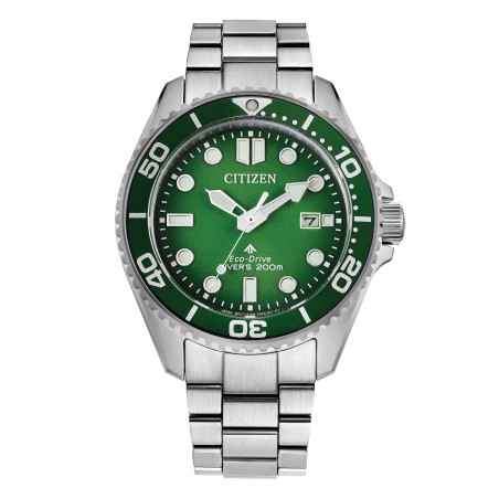 Orologio Verde Acciaio Diver 200mt Eco Drive Uomo Citizen Promaster