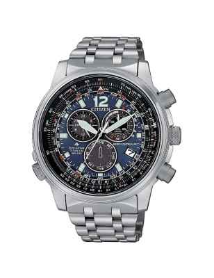 Orologio Blu Super Titanio Crono Pilot Uomo Citizen Radiocontrollato