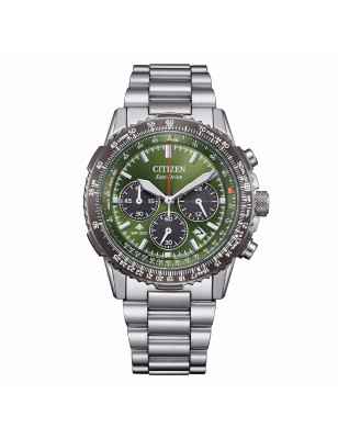 Orologio Khaki Acciaio Navihawk Crono Pilot Eco Drive Uomo Citizen