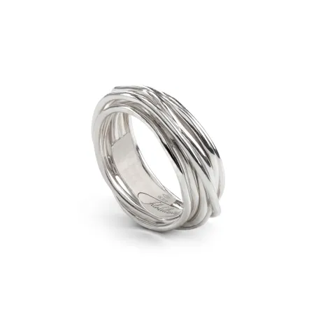 Anello Filodellavita 7 fili in Argento m 17 Donna Rubinia