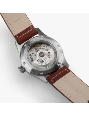 Orologio Verde Acciaio Field Auto 80 ore H-10 Uomo Hamilton Khaki