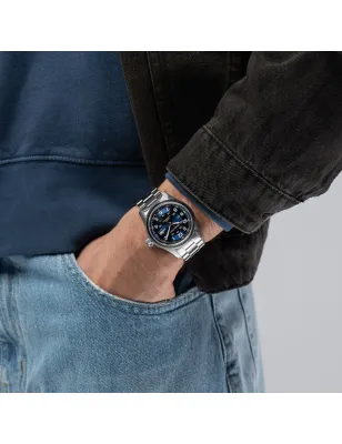 Orologio Blu Acciaio Field Auto 42mm 80 ore H-10 Uomo Hamilton Khaki