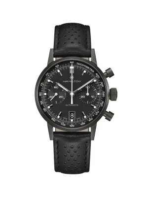 Orologio Nero PVD Auto Chrono 60 ore H-31 Uomo Hamilton Intra-Matic