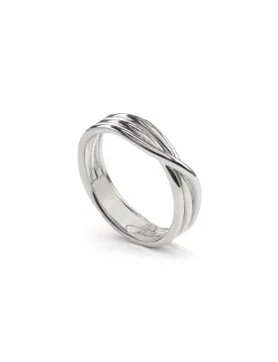 Anello Filodellavita Rock 3 Fili Argento m 13 Donna Rubinia