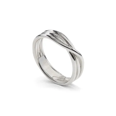 Anello Filodellavita Rock 3 Fili Argento m 13 Donna Rubinia
