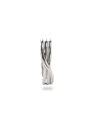 Anello Filodellavita Rock 3 Fili Argento m 13 Donna Rubinia