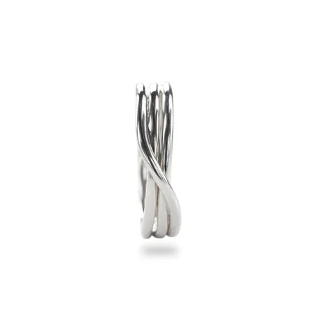 Anello Filodellavita Rock 3 Fili Argento m 13 Donna Rubinia