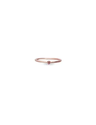 Anello Filodamore Oro Rosa con Diamante Brown m14 Donna Rubinia