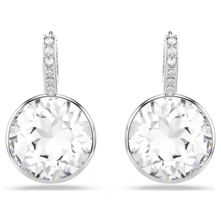 Orecchini pendenti Millenia, taglio round bianchi Donna Swarovski
