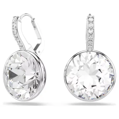 Orecchini pendenti Millenia, taglio round bianchi Donna Swarovski