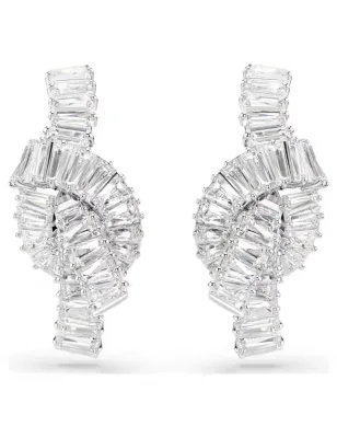 Orecchini Matrix, Nodo, taglio baguette Donna Swarovski
