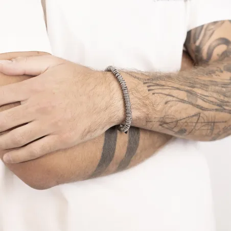Bracciale CORDA MAGLINE TORCHON M Uomo Nove25