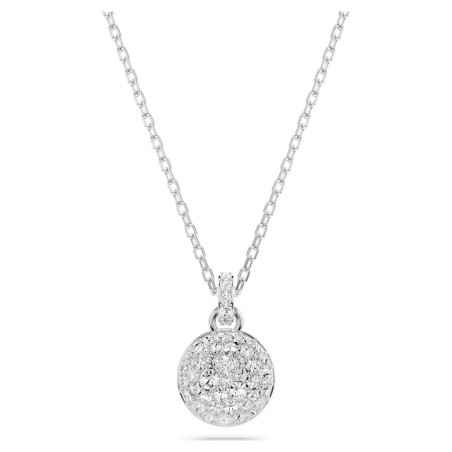 COLLANA METEORA BIANCA PLACCATA RODIO DONNA SWAROVSKI 
