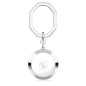 PORTACHIAVI TAGLIO TONDO BIANCO DONNA SWAROVSKI 