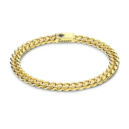 Bracciale a grumette dorato Zanca mis.M Uomo Zancan