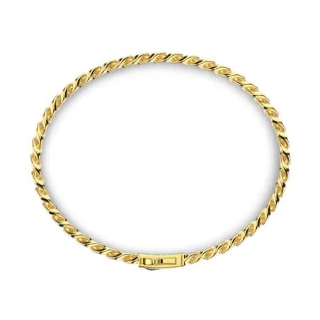 Bracciale a grumette dorato Zanca mis.M Uomo Zancan