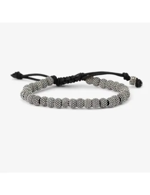 Bracciale Corda Elementi Tondi Puntinati S UOMO-DONNA Nove25