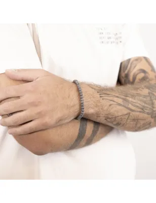 Bracciale Corda Elementi Tondi Puntinati S UOMO-DONNA Nove25