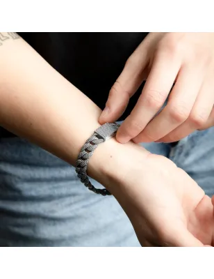 Bracciale Grumetta Piccola Puntinata 20CM Nove25