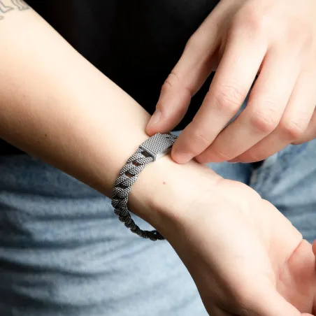 Bracciale Grumetta Piccola Puntinata 20CM Nove25
