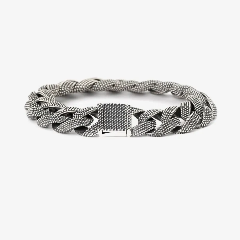 Bracciale Grumetta Puntinata 19CM Uomo Nove25