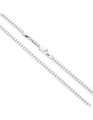 Collana catena a quadrati in Argento Uomo Zancan