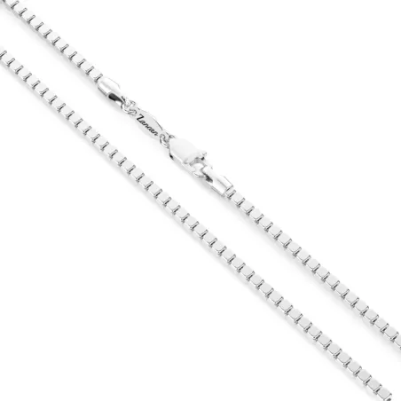 Collana catena a quadrati in Argento Uomo Zancan