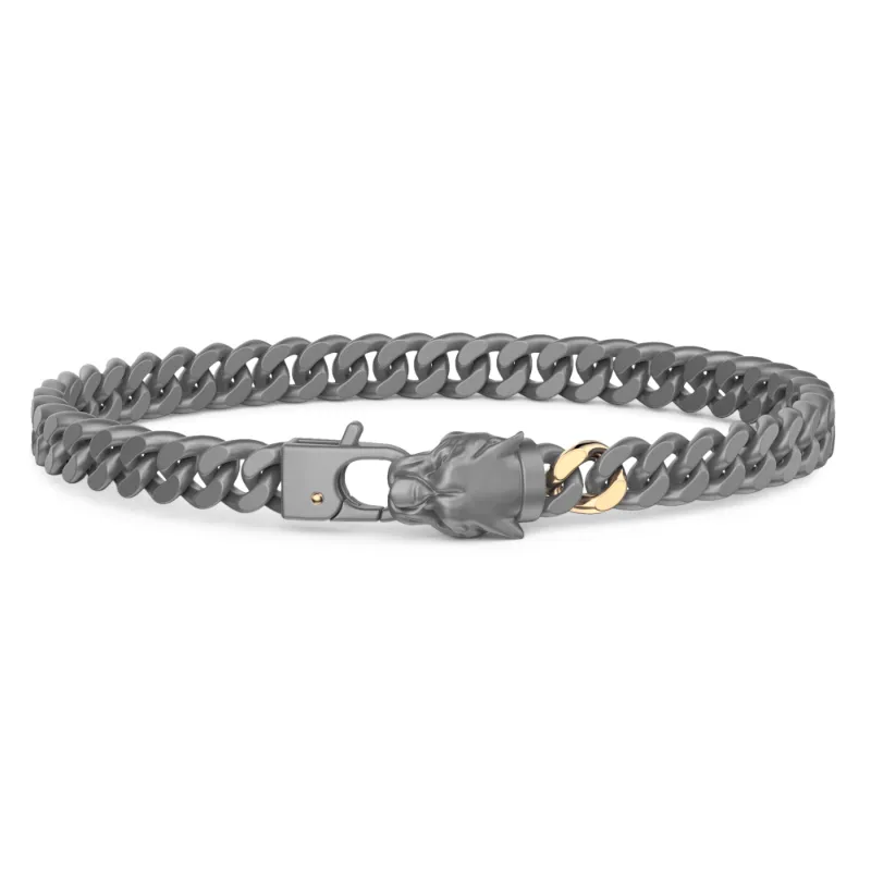 Bracciale in Titanio e Oro giallo 18Kt Uomo Zancan