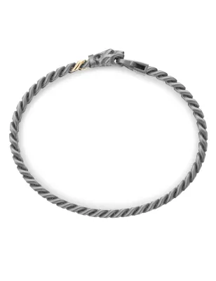 Bracciale in Titanio e Oro giallo 18Kt Uomo Zancan