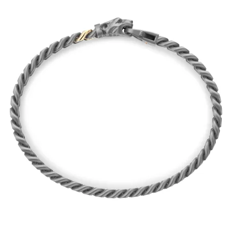 Bracciale in Titanio e Oro giallo 18Kt Uomo Zancan