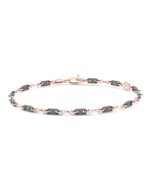 Bracciale in Titanio e Oro Rosa 18Kt Uomo Zancan
