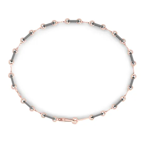 Bracciale in Titanio e Oro Rosa 18Kt Uomo Zancan