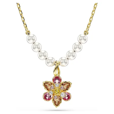 Collana Pendente Idyllia Crystal Pearl Fiore Donna Swarovski