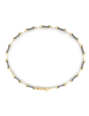 Bracciale in Titanio e Oro Giallo 18Kt Uomo Zancan