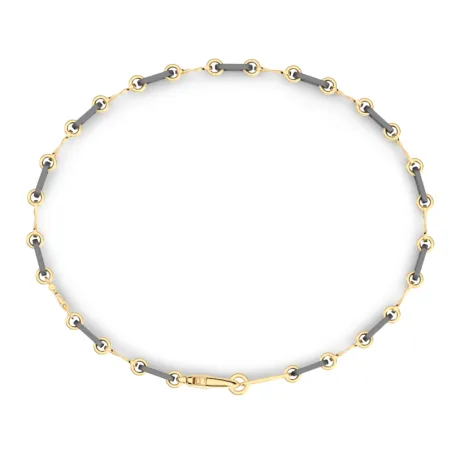 Bracciale in Titanio e Oro Giallo 18Kt Uomo Zancan