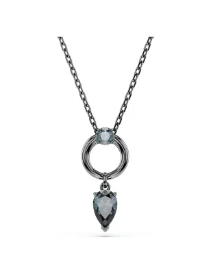 Collana Pendente Mesmera Grigio Placcato rutenio Uomo Swarovski