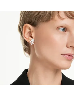 Orecchini a lobo Constella Taglio Round Bianchi Donna Swarovski