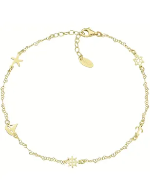 Cavigliera dorata con charm Donna Amen